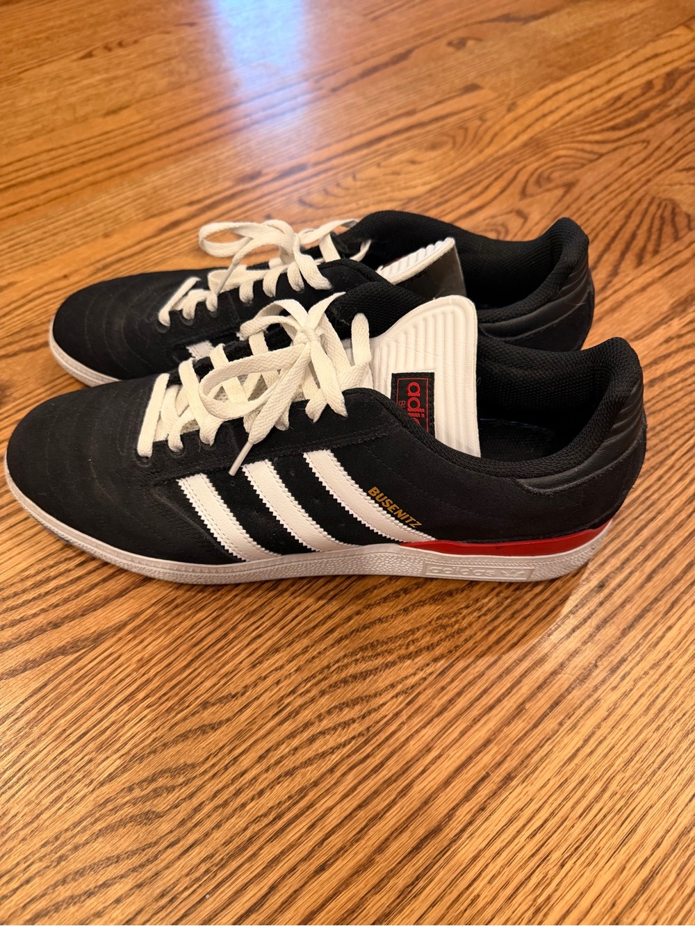 adidas Black White Red Busenitz Skate Sneakers